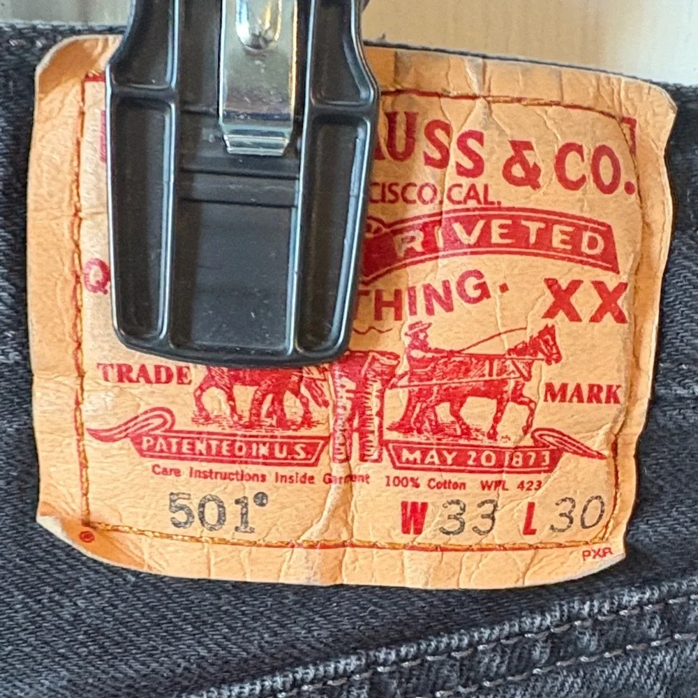 90s Levi's Men's‎ Dark Straight Jeans